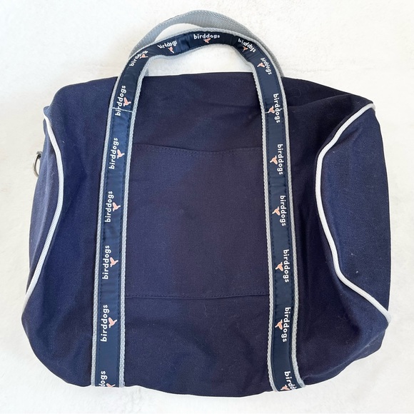 Birddogs Handbags - BIRDDOGS  Duffle Gym Bag Canvas Navy Blue Birddogs Logo Trendy Stylish